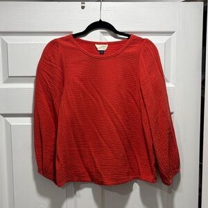 Universal Thread Orange Textured Women's Top